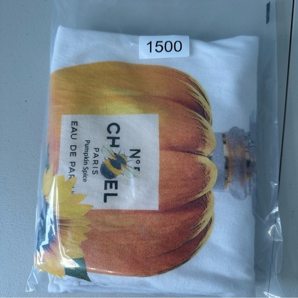 Tultex T-Shirt Pumpkin Perfume Sunflower Print Size XXL - Picture 9 of 9